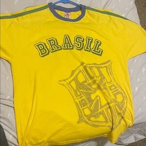 Green & Yellow Brazil Short Sleeve Tee.